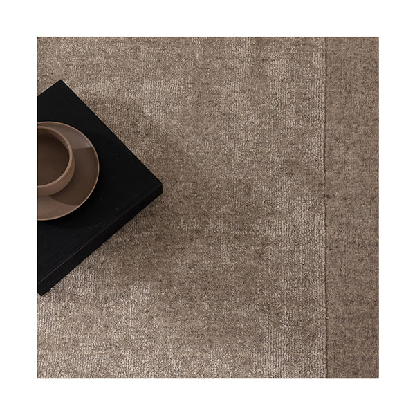Serafina Camel Border Wool Rug