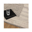 Caspian Prism Grey Cream Wool Rug