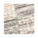 Jasmin Distressed Checkers Grey Beige Rug