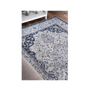 Angelica Navy Medallion Non Slip Rug