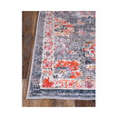 Angelica Distressed Floral Grey Multi Non Slip Rug