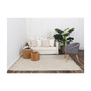Demitri Geometric Beige Wool Rug