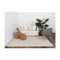 Demitri Geometric Beige Wool Rug