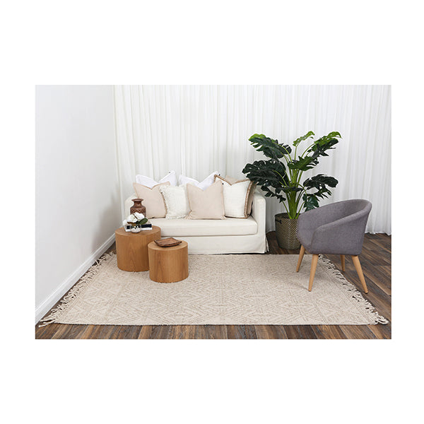 Demitri Tribal Brown Wool Rug