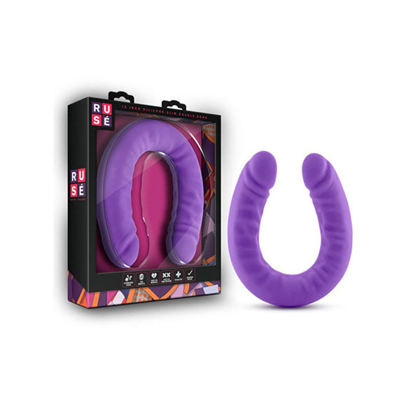 Ruse Silicone Slim 18In Double Dong