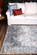Winter Hearth Ivory Blue Rug