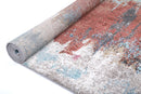 Moonlit Hearth Blue Abstract Rug