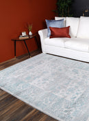 Indigo Hearth Ivory Blue Rug