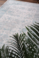 Indigo Hearth Ivory Blue Rug