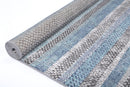 Lunar Hearth Blue Grey Tribal Rug