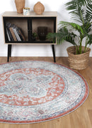 Hazel Hearth Ivory Round Rug