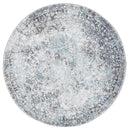 Wisteria Hearth Ivory Blue Round Rug