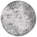 Sunset Hearth Ivory Grey Round Rug