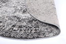 Sunset Hearth Ivory Grey Round Rug