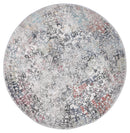 Linden Hearth Grey Multi Round Rug