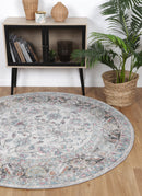 Velvet Hearth Cream Round Rug