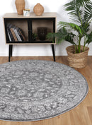 Seabreeze Hearth Grey Round Rug