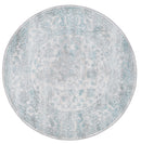 Ivory Hearth Ivory Blue Round Rug