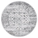 Golden Hearth Grey Ivory Round Rug