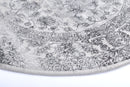 Golden Hearth Grey Ivory Round Rug
