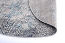 Saffron Hearth Grey Tribal Round Rug