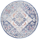 Willow Hearth Navy Multi Round Rug