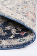 Willow Hearth Navy Multi Round Rug