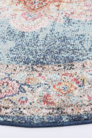 Celeste Hill Navy Round Rug