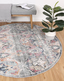 Blossom Hill Multi Round Rug