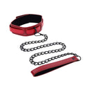 S And M Exs And Ohs Collar And Leash Red Neck Restraint