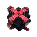 S And M Exs And Ohs Cross Cuffs Red Black Restraints