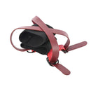 S And M Exs And Ohs Cross Cuffs Red Black Restraints