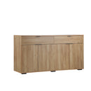 Sideboard 4 Doors 2 Drawers Natural