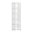 Storage 5-Tier Shelves Display Cabinet Bookcase Rack White