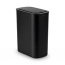 Automatic Trash Bin with Lid 21L Motion Sensor Kitchen Bin Touchless Garbage Can Modern Black Plastic Slim Rubbish Bin with Liner Holder for Kitchen, Home, Office