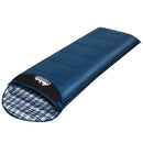 Sleeping Bag Single Thermal Camping Hiking Tent Blue 0&deg;C
