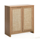 Buffet Sideboard Rattan Storage Cabinet Kitchen Hallway Table