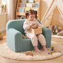 Kids Sofa Toddler Foam Couch with Carry Handle Mint Green