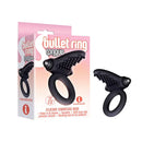 S Bullet Ring Tongue Black Vibrating Cock Ring