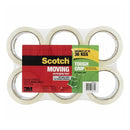 Scotch Tough Grip Moving Tape 48Mm X 50M Clear Pack Of 6