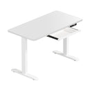 120cm Electric Standing Desk With Drawer Adjustable White