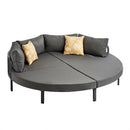 Outdoor Round Daybed Large Sun Lounge Furniture Lounger Sofa