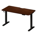 Standing Desk Wireless Charging Single Motor 140CM Black&Walnut