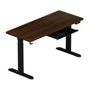 160cm Electric Standing Desk with Drawer Black Walnut