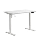 Electric Standing Desk Single Motor White&Walnut 120cm