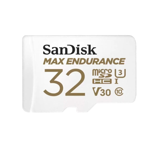 Sandisk Max Endurance Microsdhc Card Sqqvr 15,000 Hrs Uhsi C10 U3 V30