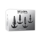 Selopa Intro To Plugs Black Butt Plugs Set Of 4