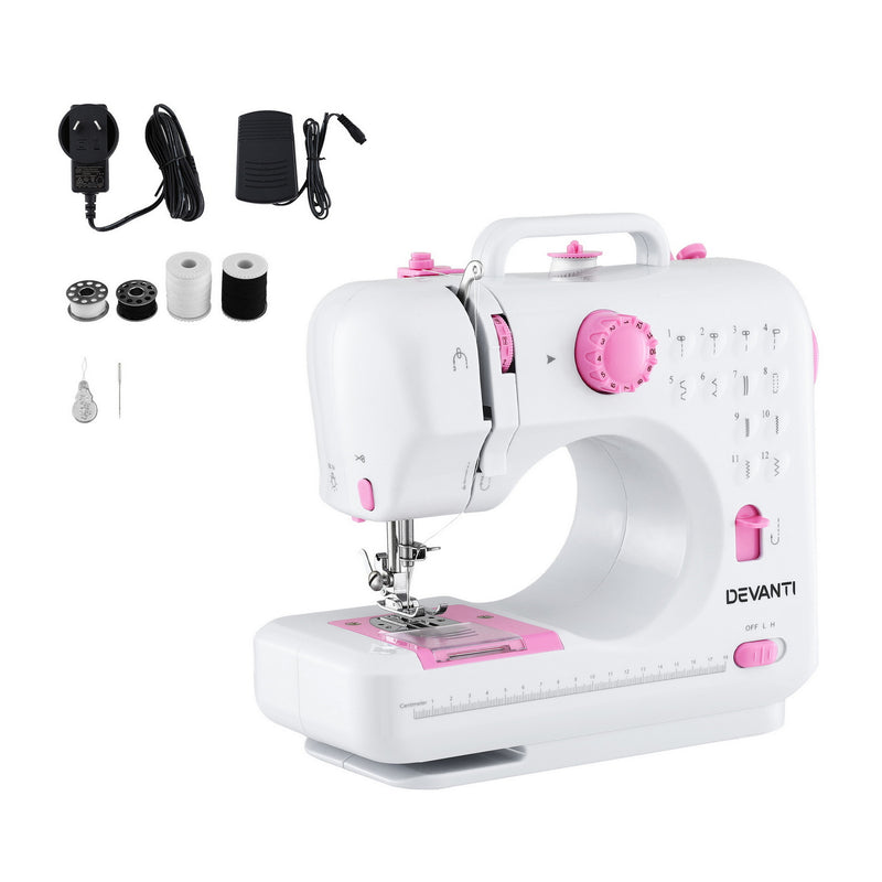Mini Sewing Instrument 12 Stitches Mini Sewing Machine for Beginners Portable Sewing Machine ...