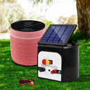 Fence Energiser 8KM Solar Powered Electric 2000M Poly Tape