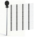 Electric Fence Ring Insulators 100pcs Stand off Screw in Insulator Black